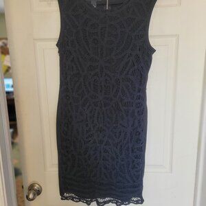 INC International Concepts Sleeveless Cocktail Dress Lace Overlay 14